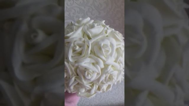 Свадебные букеты из роз (из фоамирана) // Wedding bouquet смотреть онлайн
