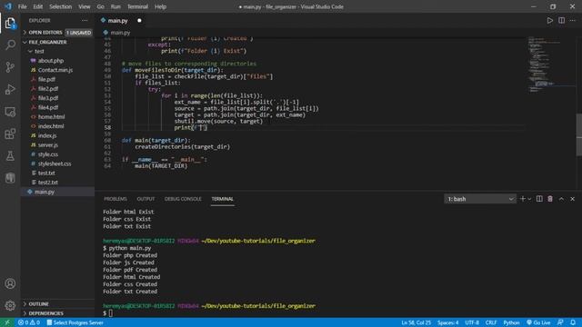 Learn Python: Build File Organizer (Part 3) смотреть онлайн