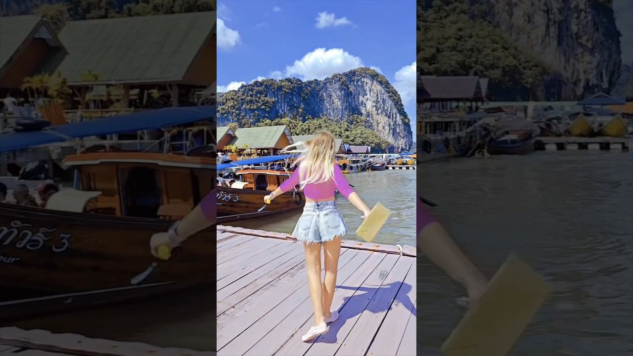 Экскурсия на остров Джеймса Бонда и катание на каноэ #thailand #shorts смотреть онлайн