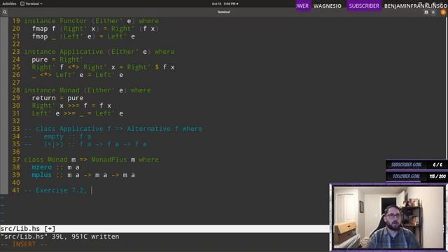 [Haskell] Book of Monads, Finishing Chapter 6 and Start Chapter 7 смотреть онлайн