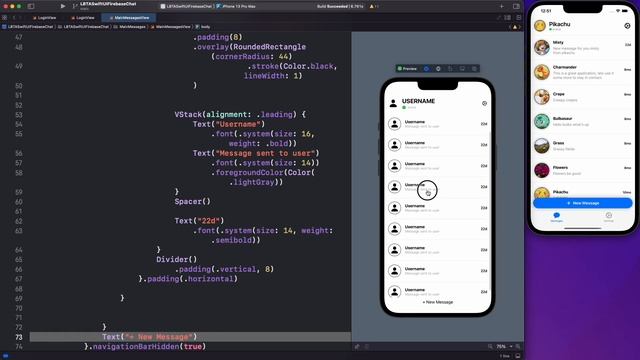 SwiftUI Firebase Chat 05 - Creating Template Messages View смотреть онлайн