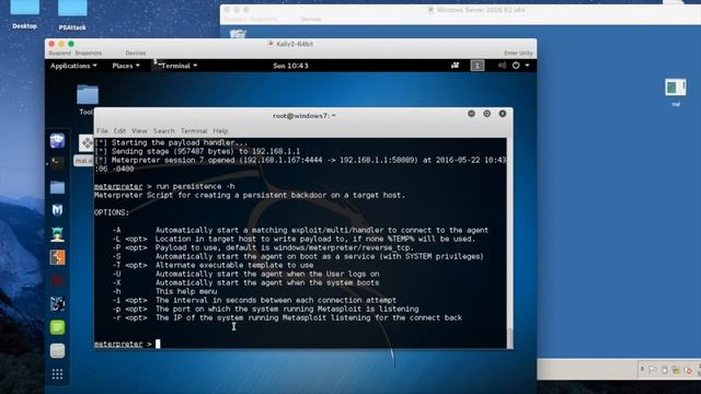Backdoor with Metasploit - Maintaining Persistence смотреть онлайн