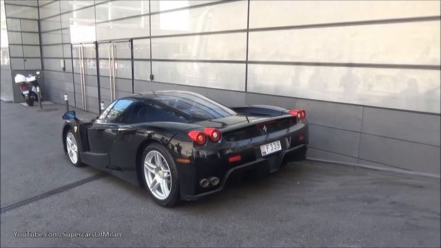 Black Ferrari Enzo Driving in Monaco! смотреть онлайн