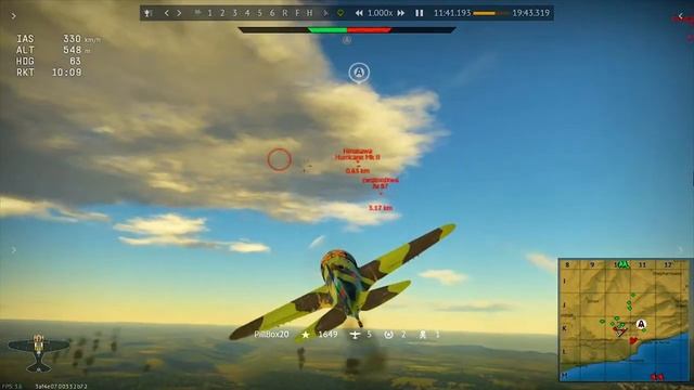 War Thunder Game 41 - I-16 Type 18 смотреть онлайн