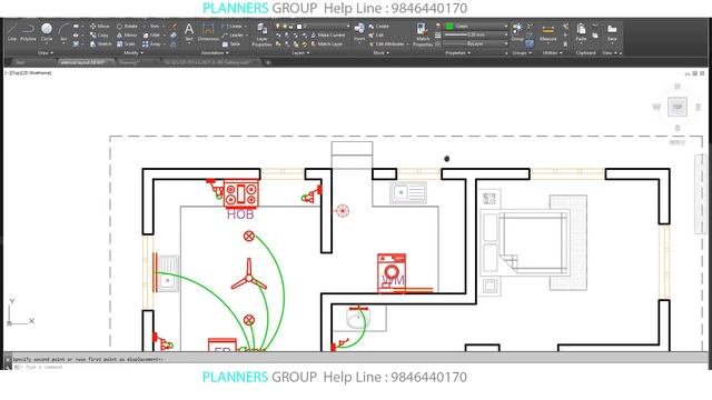 Electrical CAD Tutorial | Electrical Drawing Layout for Residential Building Part - 2 MALAYALAM смотреть онлайн