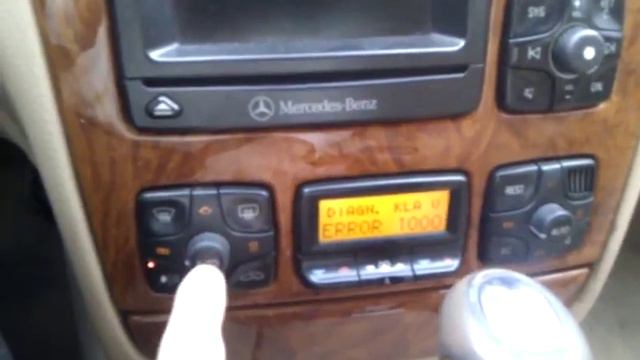 Mercedes S W220 A/C Auto Button And Fault Codes Question