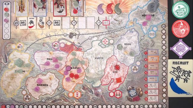 Rising Sun Board Game 3 Player Playthrough A Great Game By CMON