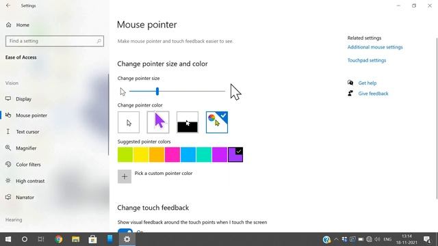MOUSE POINTER AND TEXT CURSOR SETTINGS IN WINDOWS 10 || WINDOWS 10 смотреть онлайн
