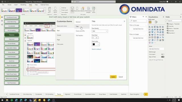 OmniData PowerBI Tips and Tricks: Themes [www.omnidata.com] смотреть онлайн