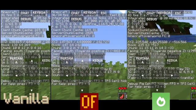 Comparison Minecraft Vanilla vs Optifine vs Sodium in PojavLauncher 1.16.5! Which One Is Better? смотреть онлайн
