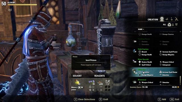 TESO: Craft a Stealth-Draining Poison IX (Cowardice, Increase Spell Resist, Detection) смотреть онлайн