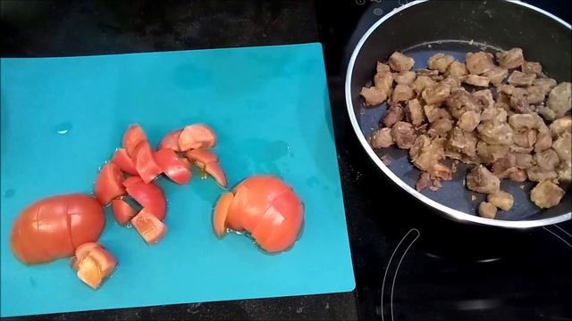 Салат из баклажанов и помидоров. Быстро. Рецепт. смотреть онлайн