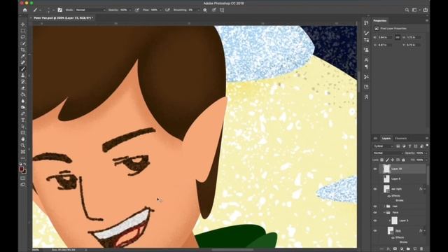 Digital Painting using Fingers and MacBook Trackpad in Adobe Photoshop смотреть онлайн