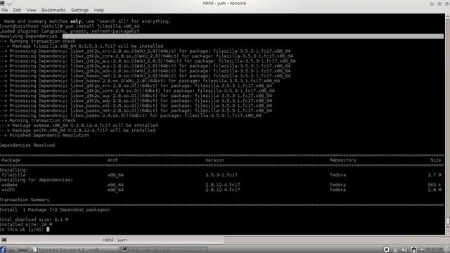 Fedora Linux yum utility - how to install a software package using yum utility смотреть онлайн
