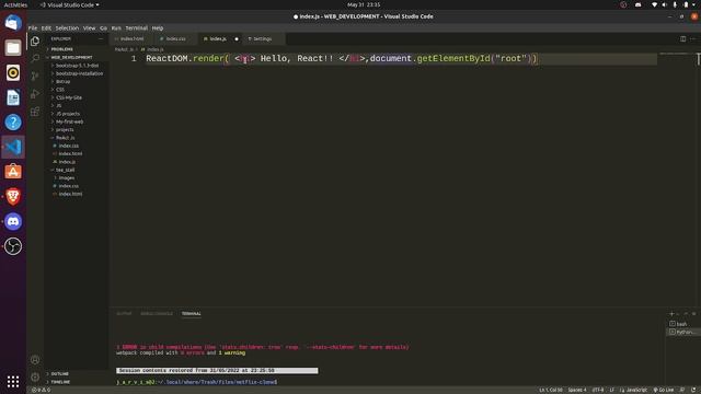 React error смотреть онлайн