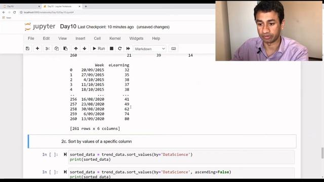 Day 10 - Pandas - Iteration and Sorting смотреть онлайн