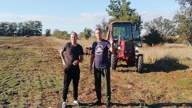 Дисковка участка для посадки чеснока смотреть онлайн