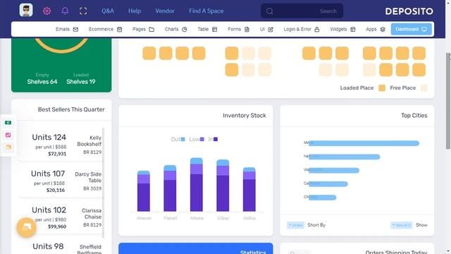 Warehouse Logistics Dashboard Bootstrap 5 Admin Templates with RTL Light Dashboard смотреть онлайн