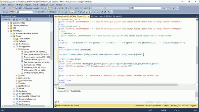 MZJDEL Sql Server 2012 Evité le Probleme de doublons ds la BDD ProcedureStockée смотреть онлайн