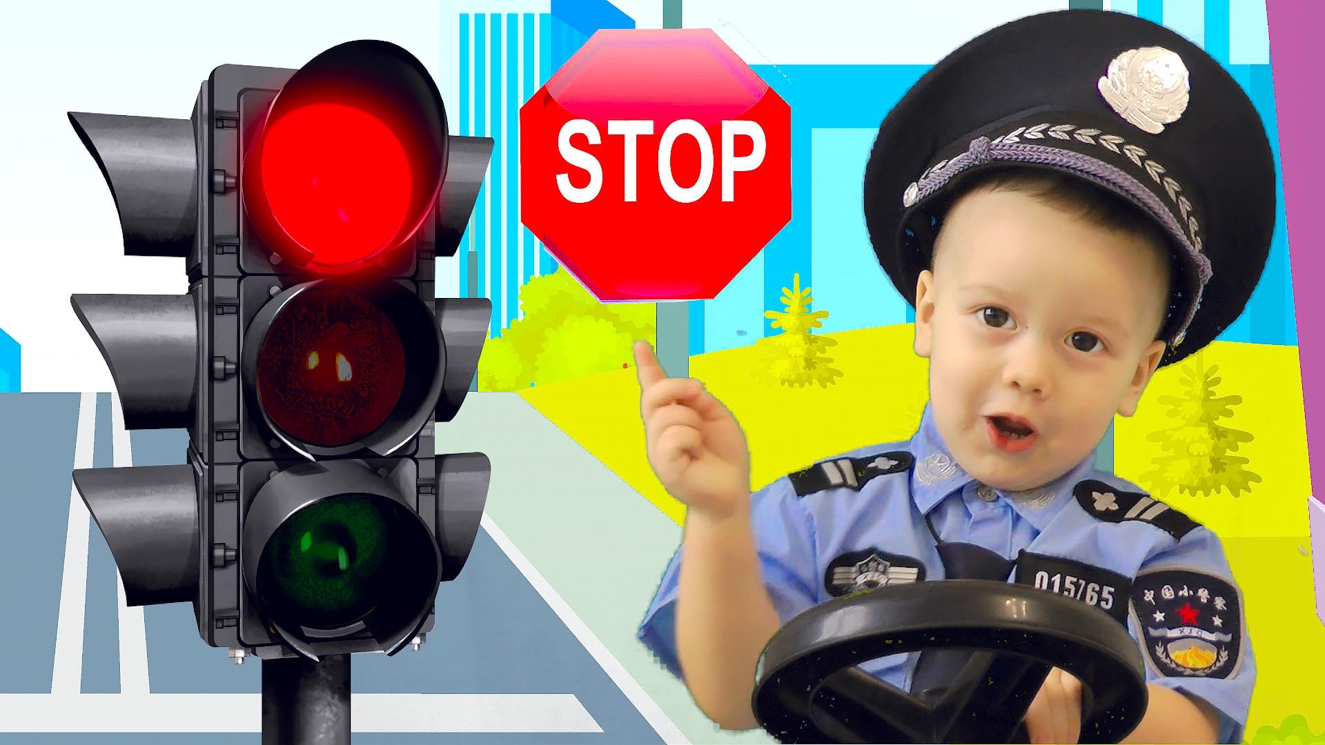 Обучающая Песенка про Светофор для детей правила поведения в городе смотреть онлайн