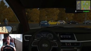 РАБОТАЮ ВОДИТЕЛЕМ ТАКСИ В УТРЕННИЙ ЧАС-ПИК - ГОРОД СТОИТ В ПРОБКАХ - CITY CAR DRIVING + LOGITECH G2