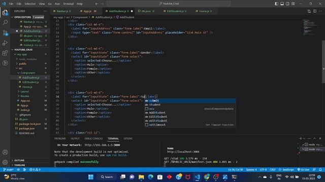React CRUD Application in Hindi 2023 | Latest React Router Dom |use of react toastify ,JSON server. смотреть онлайн