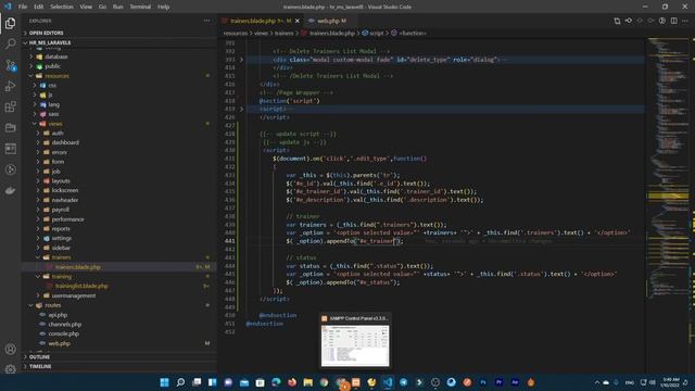 Get data show on view model for update HR | Trainers Update Laravel 8 смотреть онлайн