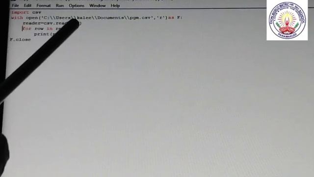XII Std. Computer Science Chapter 13 ~ CSV Files import in Python Ms.Kaleeswari Mam 21112020 смотреть онлайн
