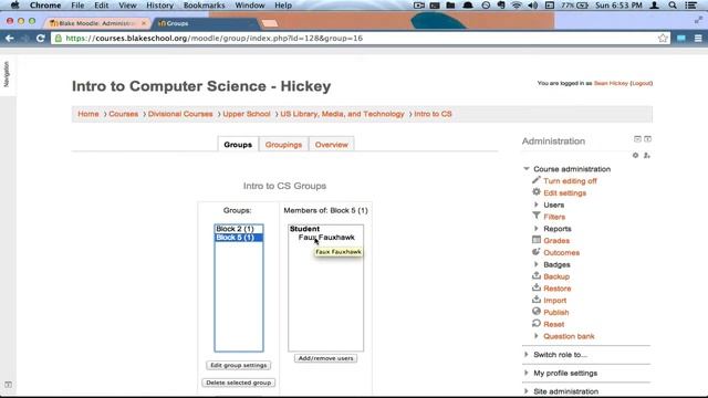 Upper School Assessment Calendar: Multiple Blocks