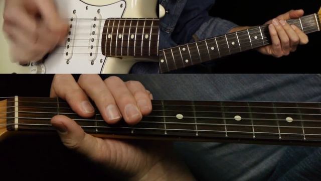 Lay Down Sally by Eric Clapton - Electric Guitar Lesson смотреть онлайн