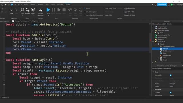 How to Make Bullet Holes in Roblox Studio for Your Gun смотреть онлайн