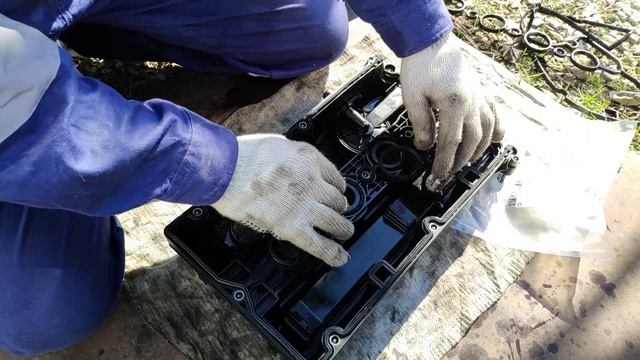 замена прокладки клапанной крышки.mp4