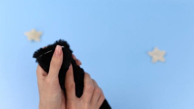 Кошачий хвост для косплея "Нэко тян" на булавке, чёрный смотреть онлайн