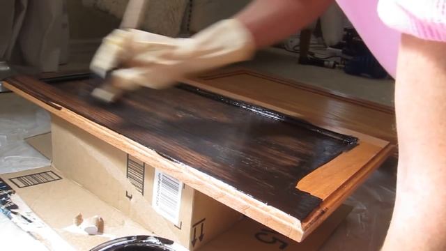 How to stain a cabinet with General Finishes Gel Stain | DecorSauce смотреть онлайн
