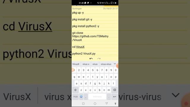 VirusX Tools install for termux смотреть онлайн