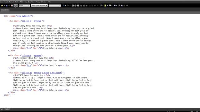 Bootstrap 4. Hide content in different ways. смотреть онлайн