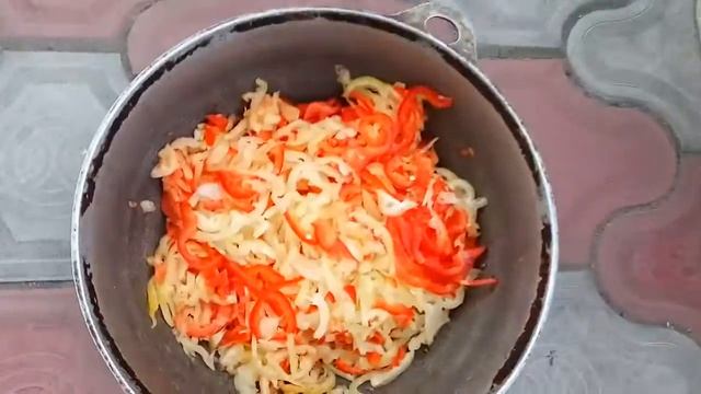Нарезка лука и перца комбайном Boss, на леччо смотреть онлайн