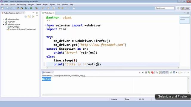 Automate web app in Firefox browser using selenium webdriver and python смотреть онлайн