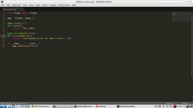 Creating Custom Error Pages in Flask смотреть онлайн