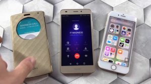 MADNESS INCOMING/ OUTGOING CALL 3 Gold Smartphones iPhone 7, Honor 7A EMUI, LG G4s