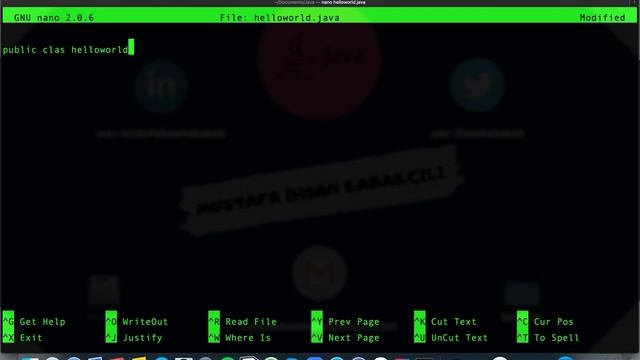 1) Unix Terminal Komutları ve .Java , .Class uzantılı dosyalar (ls, cd , mkdir, touch, javac, java) смотреть онлайн