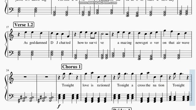 Bleach Opening 4 Piano Sheet Music Notes Easy Free ( With Lyrics ) Beat Crusaders - Tonight, Tonigh смотреть онлайн