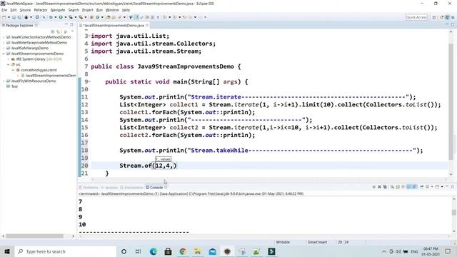 Java 9 Stream API improvements | Java 9 Streams Enhancements | Java 9 feature | Hindi смотреть онлайн