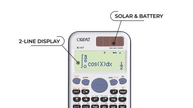 ORPAT SC-417 Scientific Calculator смотреть онлайн