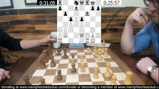 Memphis Chess League, G50+10, Blakely(894)v Tomes(1702), Shuey(1642)v Werlein(857) смотреть онлайн
