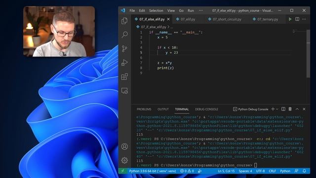How to use If, Else and Ternary in Python | Python Course #7 смотреть онлайн