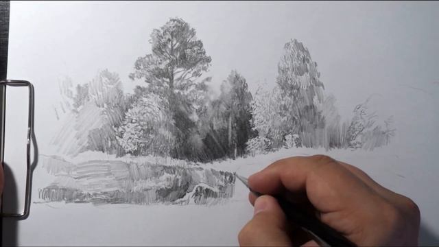 Фокусы со штрихом. Рисунок карандашом | Focus with hatching. Pencil drawing смотреть онлайн