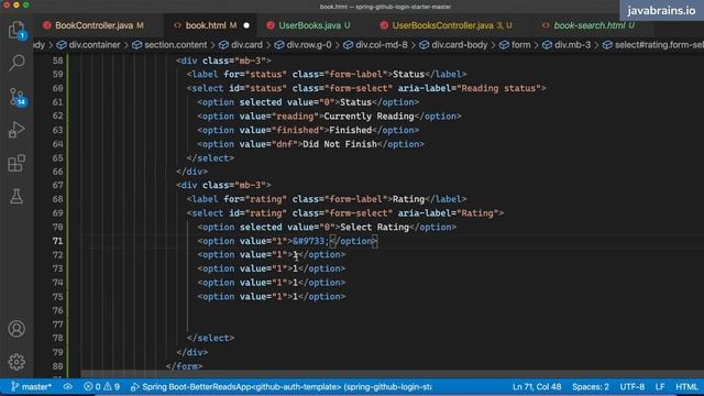 14 Tracking user interactions with books - Build a book tracker app (Spring Boot + Cassandra) смотреть онлайн