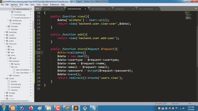 Laravel insert data in database ( Laravel 6 Full project) 2020*new tips* part 15 смотреть онлайн