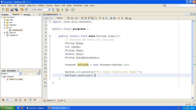 Java Fundamentos - Entrada de Dados Via Teclado смотреть онлайн